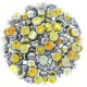 Czech 2-hole Cabochon beads 6mm Crystal Full Marea